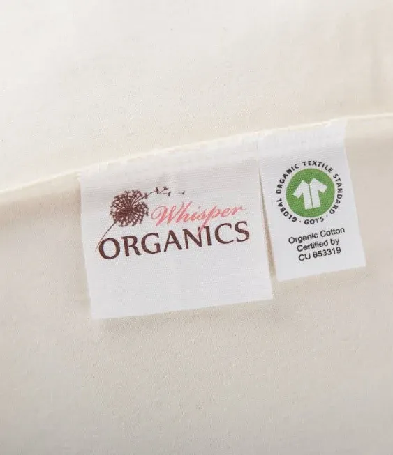 Whisper Organics 100% Waterproof Organic Mattress Protector - Fairtrade Twin