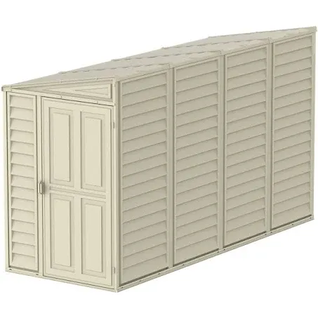 DuraMax | 4 ft Wide SideMate Vinyl Plastic Storage Shed with Foundation