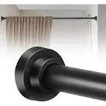 Shower Curtain Rod 31-80 in Adjustable Curtain Rod No Drilling Black Tension Sho