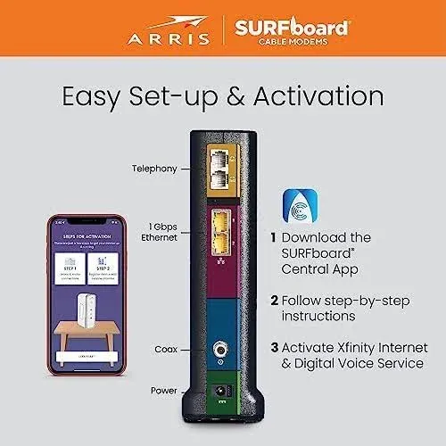 Arris SURFboard T25 DOCSIS 3.1 Gigabit Cable Modem