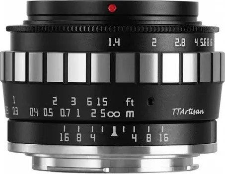 TTArtisan 23mm f/1.4 APS-C Lens for Nikon Z, Black & Silver