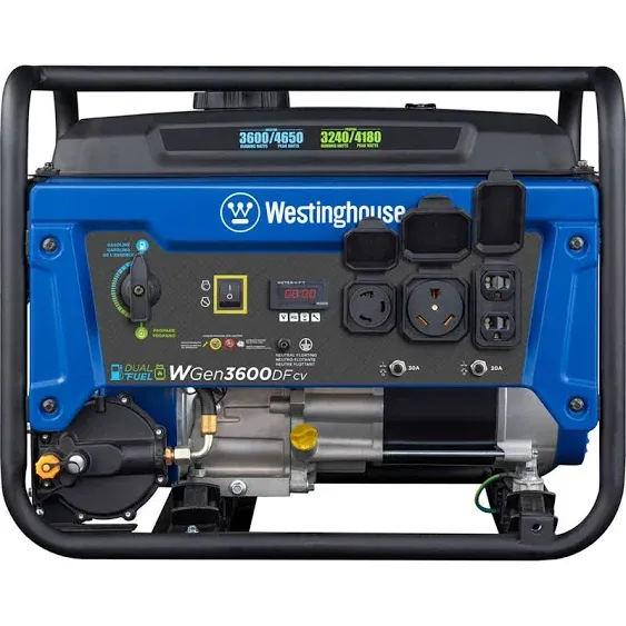 Westinghouse WGen3600DFv Dual Fuel Portable Generator