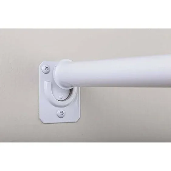 Knape & Vogt CD-0024-18/30WT CD-0024-18/30WH Adjustable Closet Rod, 18 to 30 in L, Metal White