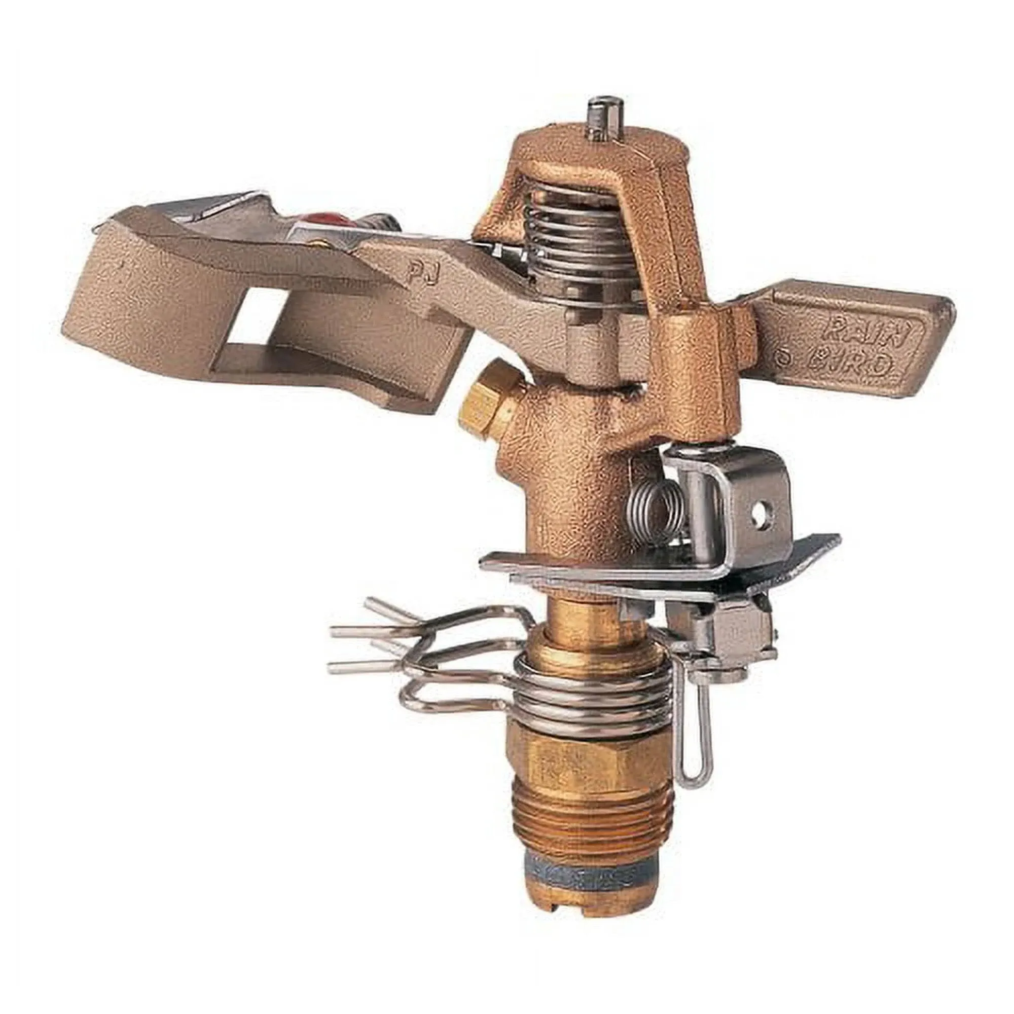 Rain Bird 25pjdac Brass Impact Sprinkler, Adjustable 20 360 Pattern, 20' 41 ...