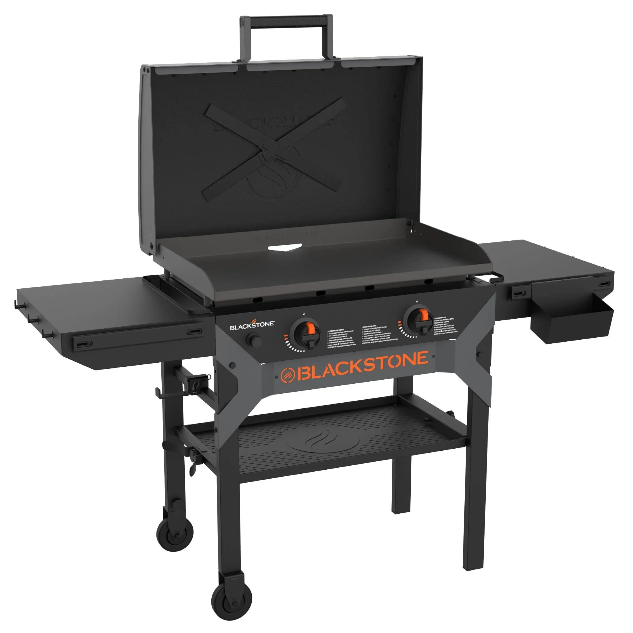 Blackstone 2 Burner Liquid Propane Outdoor Griddle with Hood Black