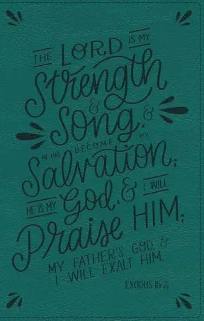 NKJV Thinline Bible, Verse Art Cover Collection, Red Letter, Comfort Print [Teal]: Holy Bible, New King James Version