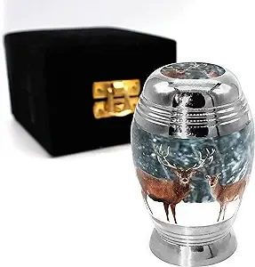 Divine Deer Cremation Urn for Ashes Adult Male & Female Personalized Cremation Urns for Human Ashes Adult Female Decorative Urns for Ashes - Beautifully Handcrafted Small Urn for Ashes for Women & Men