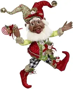 Mark Roberts Christmas 2022 African American Candy Dandy Elf Figurine