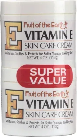 Fruit of the Earth Vitamin E Skin Care Cream - 4 Oz.X 2 Pcs