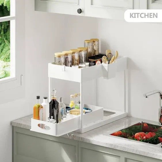 StorageBud 2-Tier Sliding Under Sink Organizer