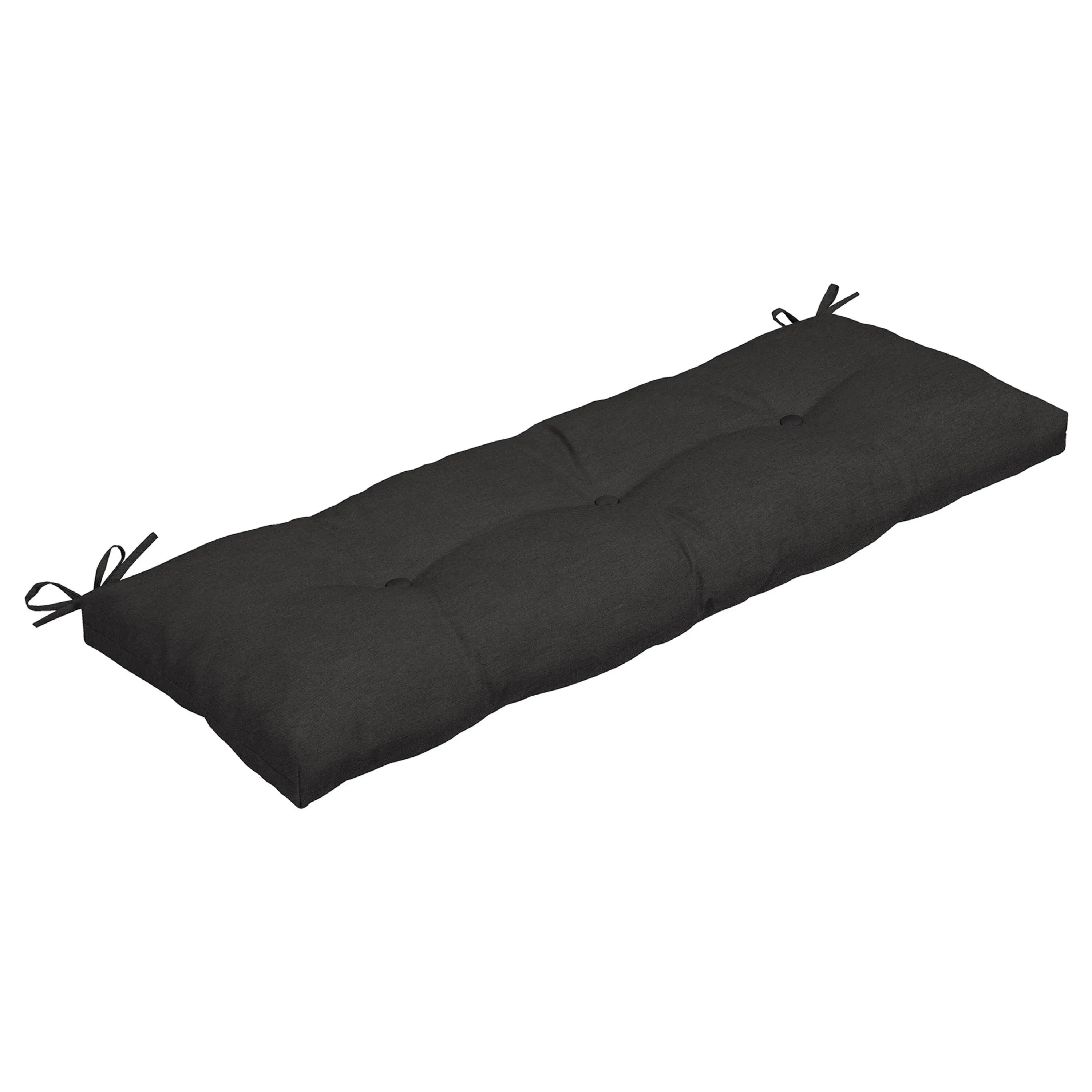 ARDEN SELECTIONS 48 in. x 18 in. Ink Black Rectangle Outdoor Bench Cushion FN08L08B-D9Z1