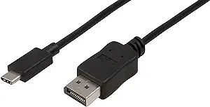 Accell USB 3.1 (Gen 1 Type-C) Male to DisplayPort 2.1 Male 6 ft. - Black