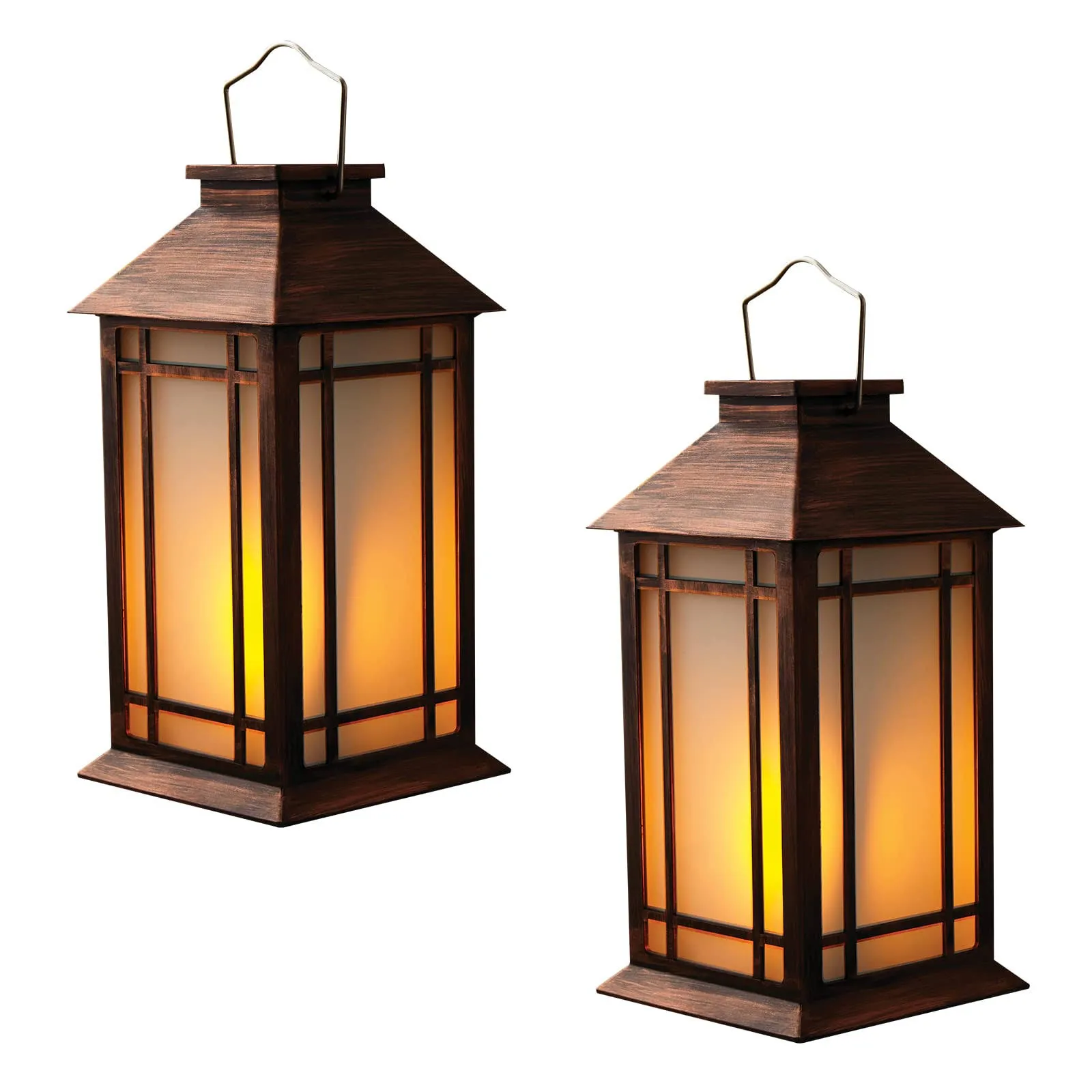 Bdor 2-Pack 13" Vintage Candle Lantern