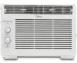 Midea MAW05R1WWT-T 5,000 BTU 150 Sq ft Window Air Conditioner with Remote, White