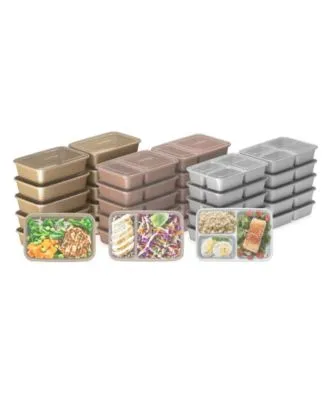 Bentgo Prep 60-Piece Meal Prep Kit Gleam Metallics Collection