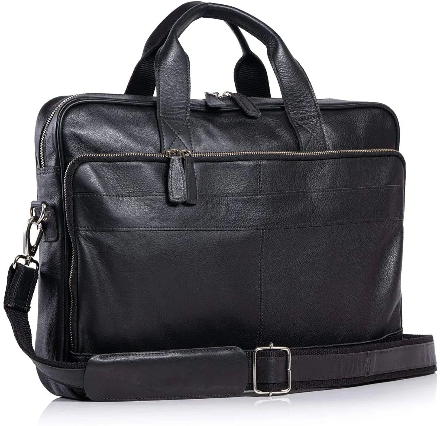 Leather briefcase 18 Inch Laptop Messenger Bags for Men and Women Best Office briefcase Satchel Bag