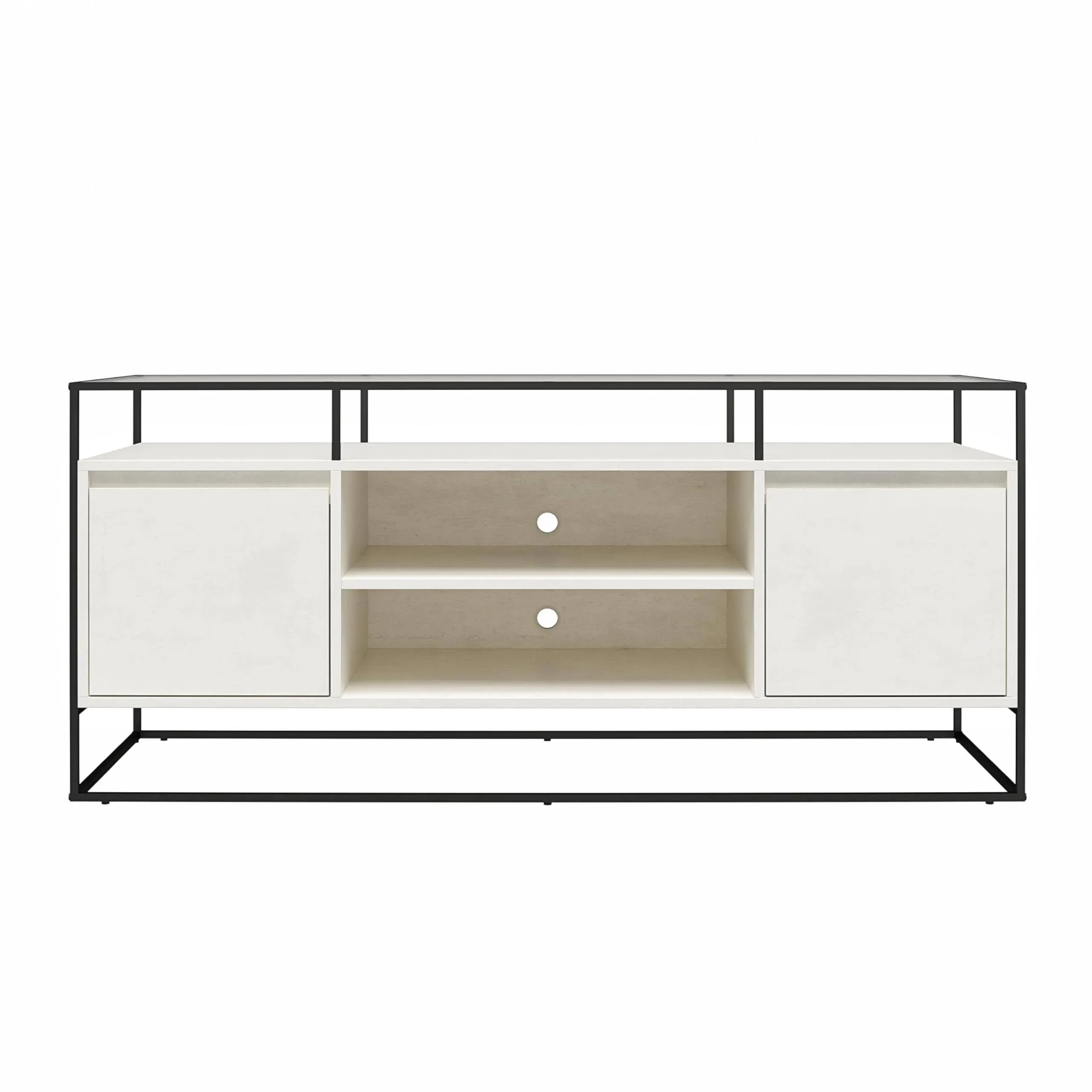 Ameriwood Home Camley Modern Media Console Stand for TVs up to 54", Plaster