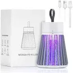 LEOFI Electric Bug Zapper for Indoors Outdoor Fly Zapper Mosquito Trap LED Fly Trap and Purple Light Portable Camp Mosquito Killer Up to 6 Hours of