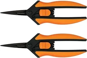 Fiskars 2pk Non-Stick Micro-Tip Pruning Snips