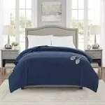 Beautyrest - Electric Micro Fleece Heated Blanket - Full - Navy