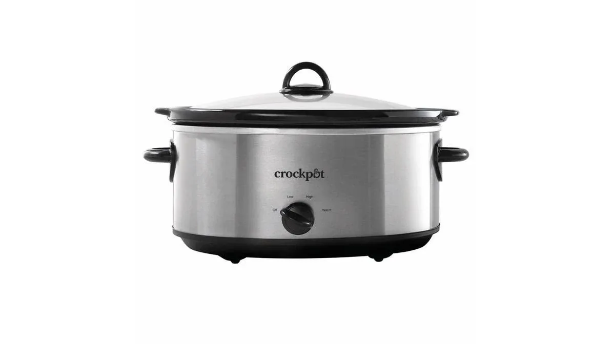 Crock-Pot 8.0-Quart Slow Cooker, Manual, Stainless Steel