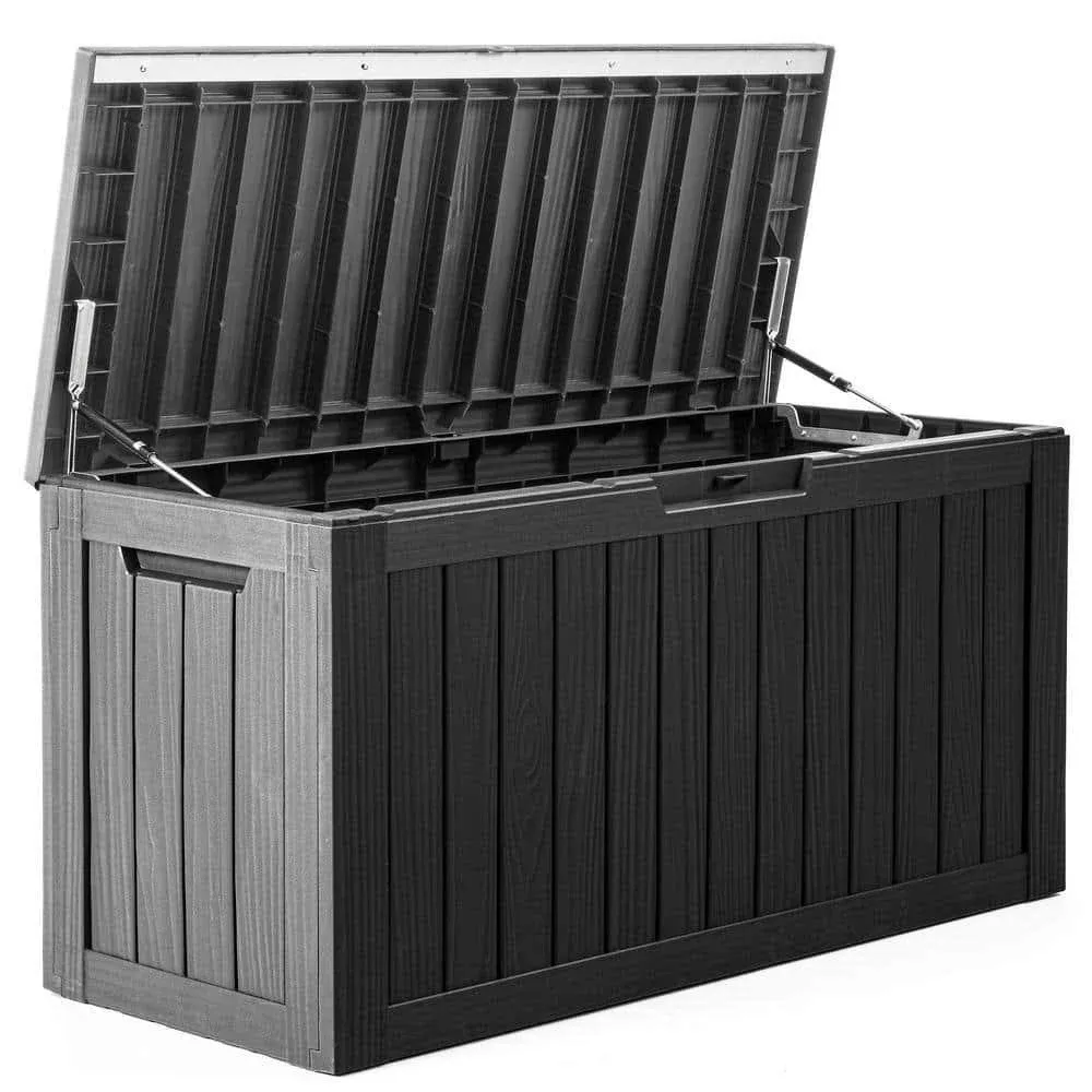 80 Gallon Resin Lockable Patio Outdoor Storage Deck Box