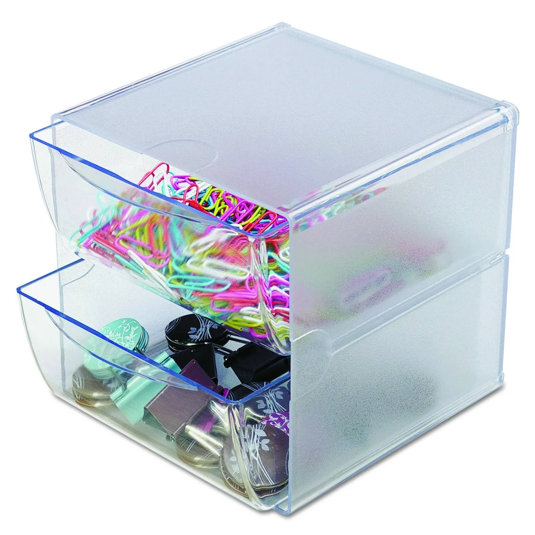 Deflecto Stackable Cube Organizer