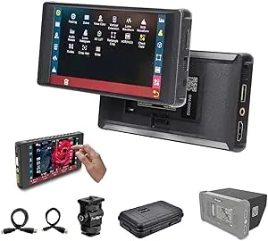 Portkeys PT6 5.2'' DCI-P3 IPS Touchscreen DSLR On-Camera Field Monitor with 4K HDMI 30p Input,1080P 60 HDMI Output, 3D LUT Out, Peaking Frame, Image Crop, Stretch Effect(Vertical)