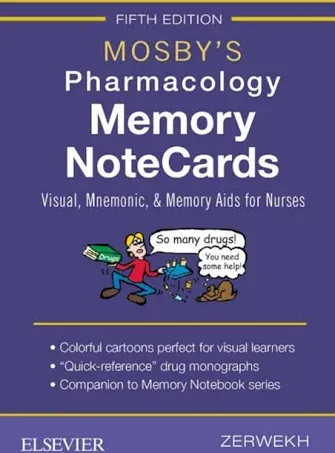 Mosby's Pharmacology Memory NoteCards: Visual, Mnemonic, and Memory Aids for Nurses by  JoAnn Zerwekh EdD  RN - from Off The Shelf LLC (SKU: 4WILKM00HN4R)