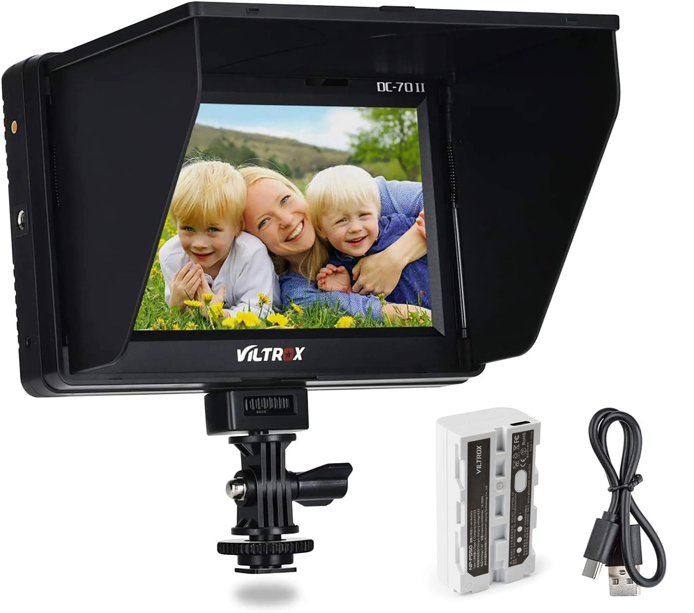 7 inch 4K HDMI Field Monitor Kit, VILTROX DC-70 II on Camera Monitor with HDMI O