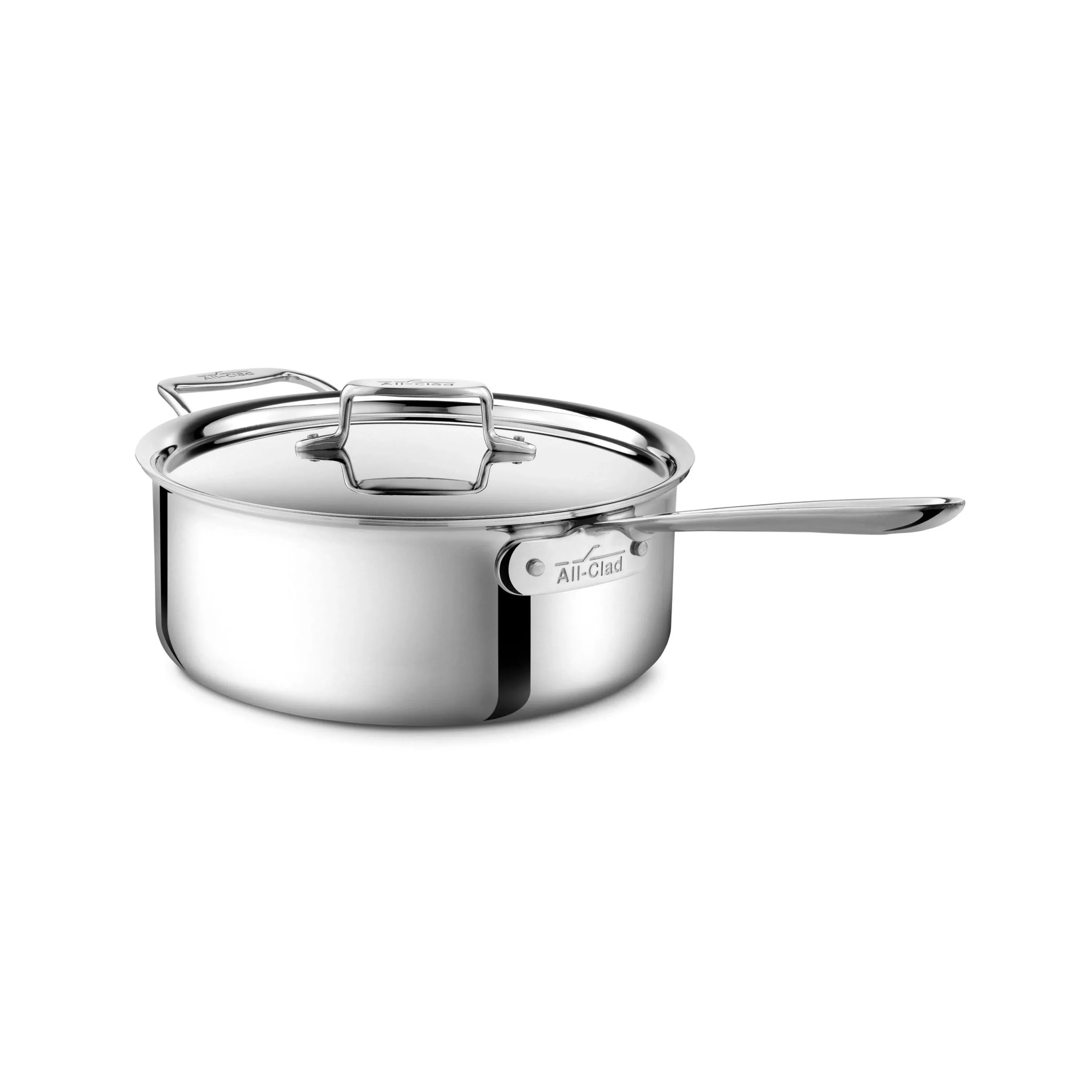 All-Clad D3 Stainless 3-Ply Bonded 6 Quart Deep Sauté Pot