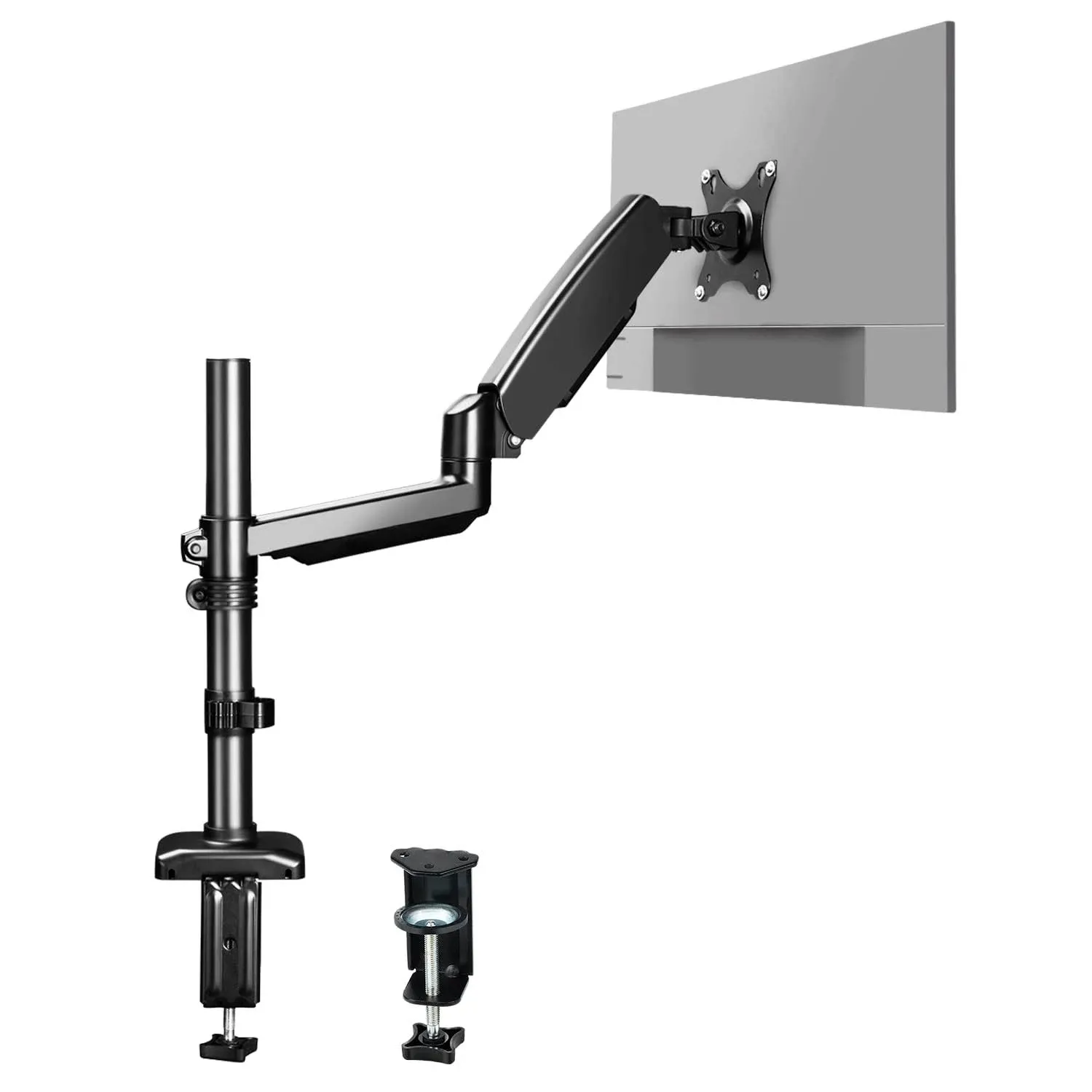 Single Monitor Arm Adjustable Single-Monitor<wbr/>-Mount Monitor-Arm Up to 32 Inch ...