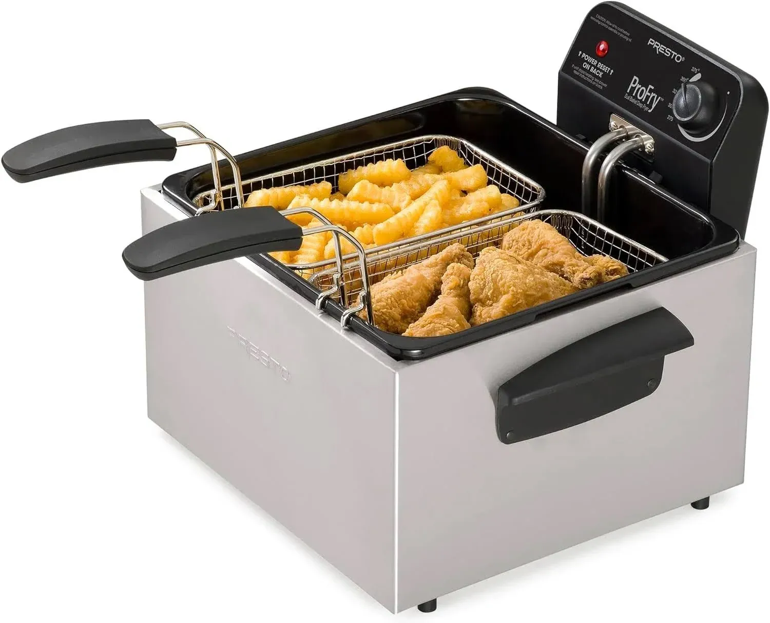 Presto Dual Basket ProFry Immersion Element Deep Fryer