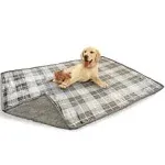 Petami Waterproof Dog Blanket for Bed, XL Dog Pet Blanket Couch Cover Protection, Sherpa Fleece Leakproof Bed Blanket for Crate Kennel Sofa