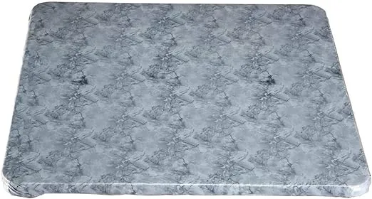 Marble Vinyl Elasticized Banquet Table Cover