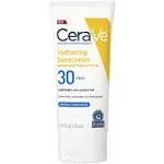 CeraVe Hydrating Mineral Face Sunscreen Lotion – SPF 30 - 2.5oz