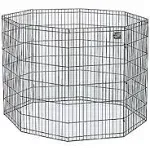 Midwest 8 Panel Exercise Pen - Black - 24x36 inch