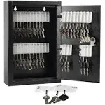 KYODOLED Locking Key Cabinet Key Storage Lock Box with Code Key Management Wall Mount with Combination Lock 40 Key Hooks & Tags Key Labels Black