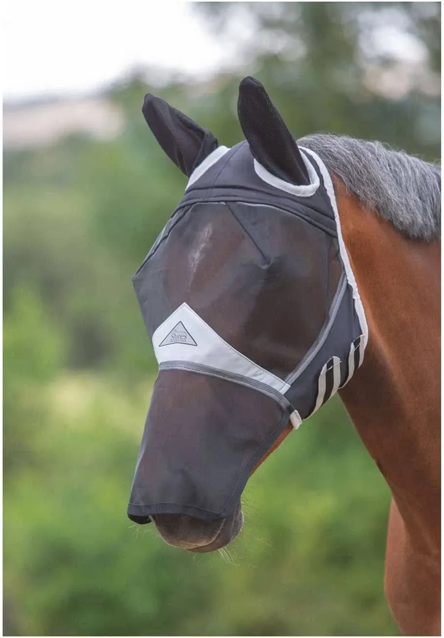 Shires Fine Mesh Fly Mask With Ears and Nose