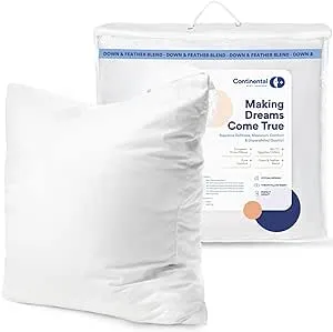 Continental Bedding Throw Pillow Inserts