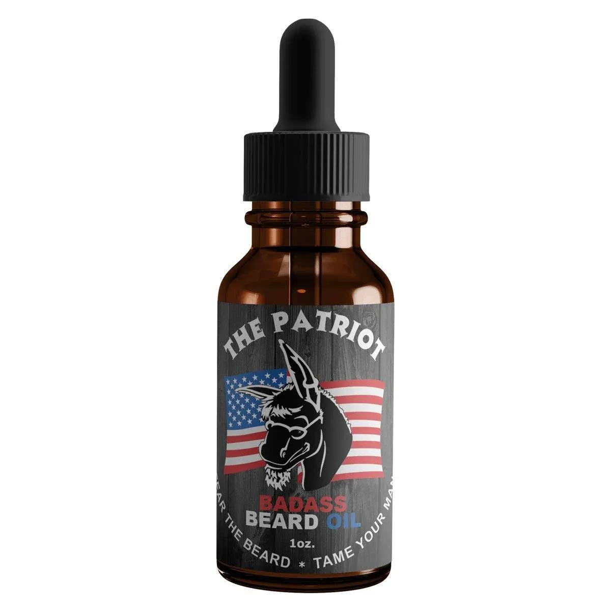 The Patriot Badass Beard Oil- Conditions, Softens, Shines: 100% Natural Organic Ingredients