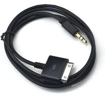 Spy See Open Your Eyes Spysee Stereo 3.5mm AUX Input to 30-Pin Male Dock Connector Cable Adapter