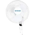 Hurricane 16 in. 3 Fan Speeds Wall Fan in White (2-Pack)