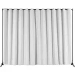 VEVOR Room Divider 8 x 10 ft. Portable Panel Room Divider with Wheels Curtain Divider Stand