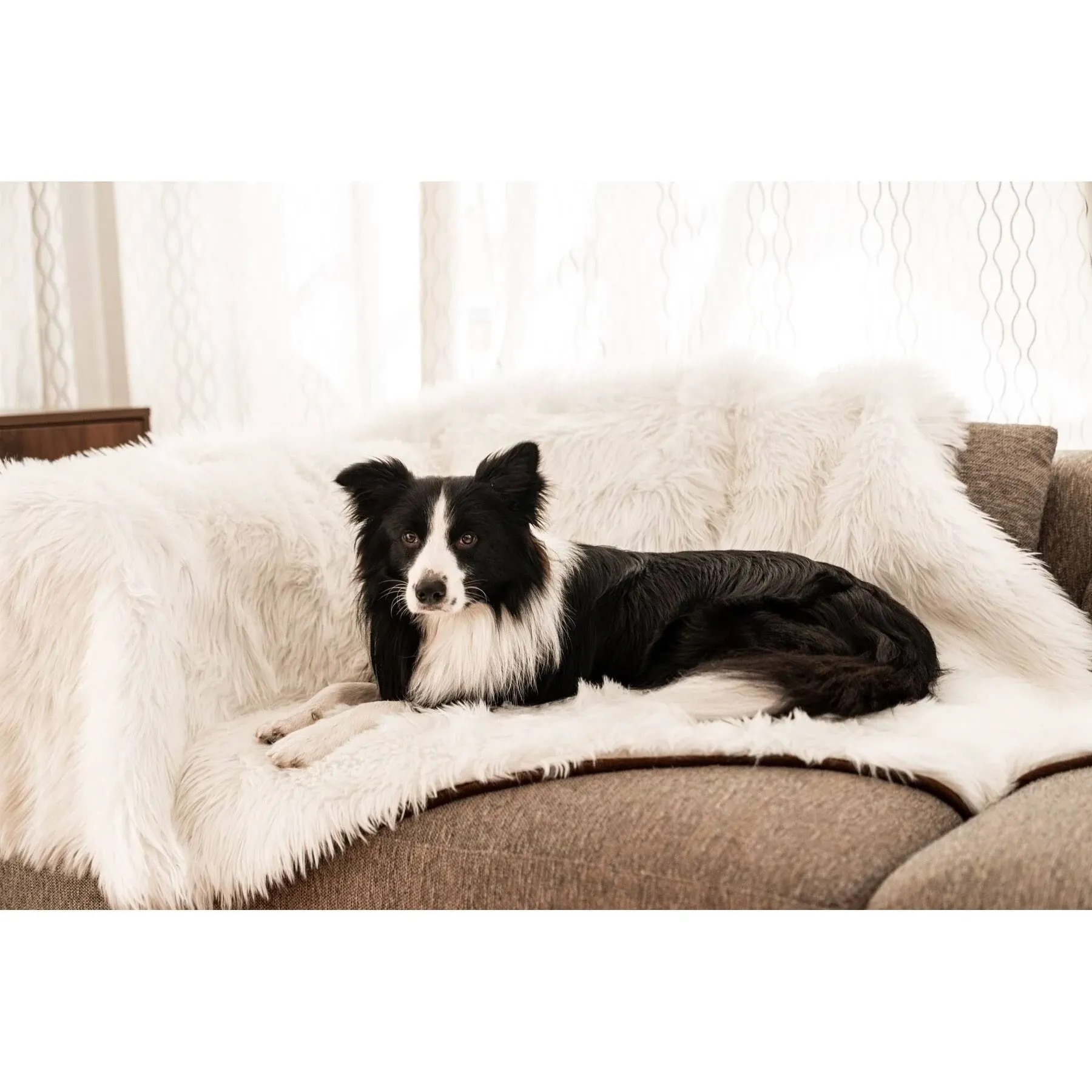 Paw PupProtector Waterproof Throw Blanket Polar White