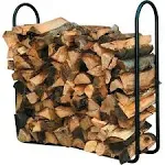 Panacea - 4' Outdoor Log Rack Black