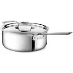 All-Clad Stainless Steel 6 qt Deep Saute Pan with Lid