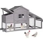 Aivituvin Wooden Small Chicken Coop for 1-2 Hens with Run