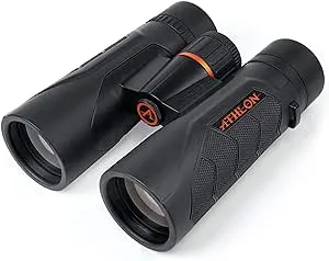 Athlon Optics 10x42 Argos G2 UHD Black Binoculars with Eye Relief for Adults and Kids, High-Powered Binoculars for Hunting, Birdwatching, and More