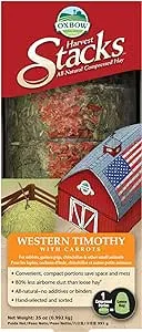 Oxbow Harvest Stacks Timothy Hay with Carrots - 35 oz box